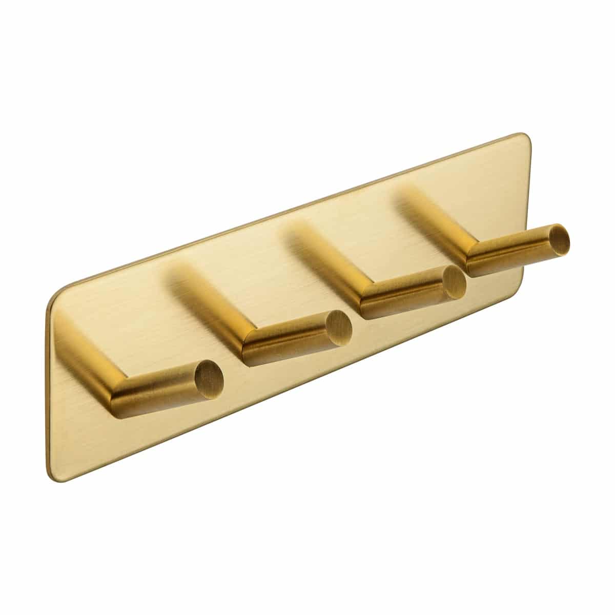 satin brass self adhesive hook handles inc