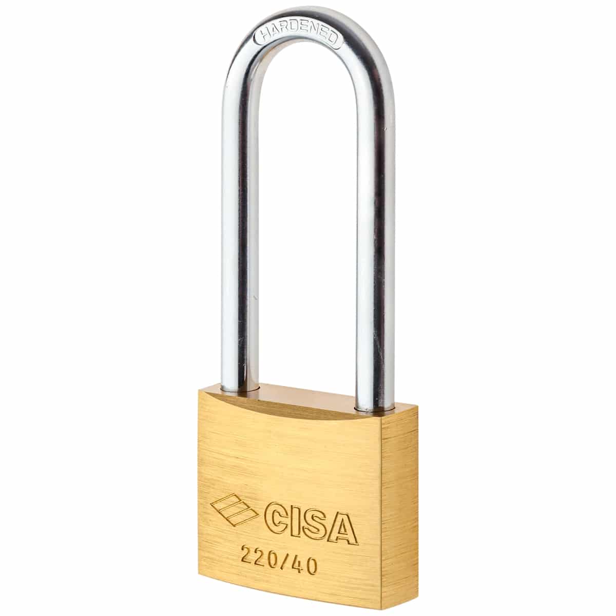 PADLOCK LONG SHACKLE SOL BRS
