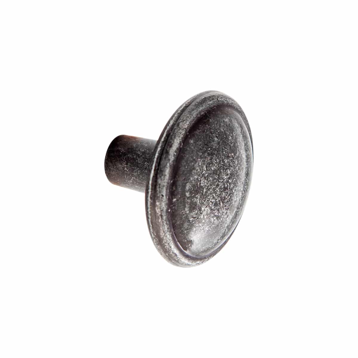 ROUND KNOB ZINC BLACK 30MM