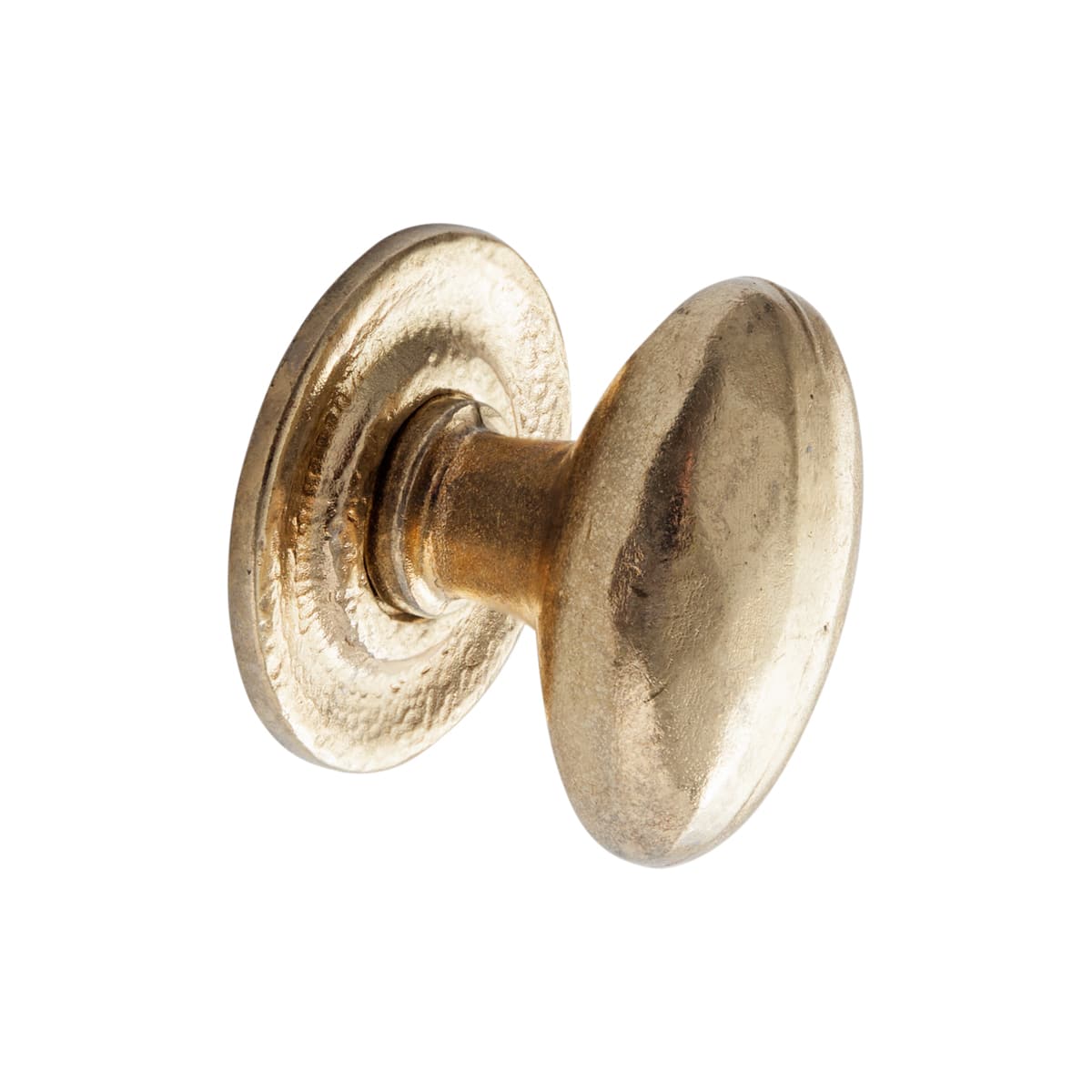 OVAL KNOB BRIGHT BRASS