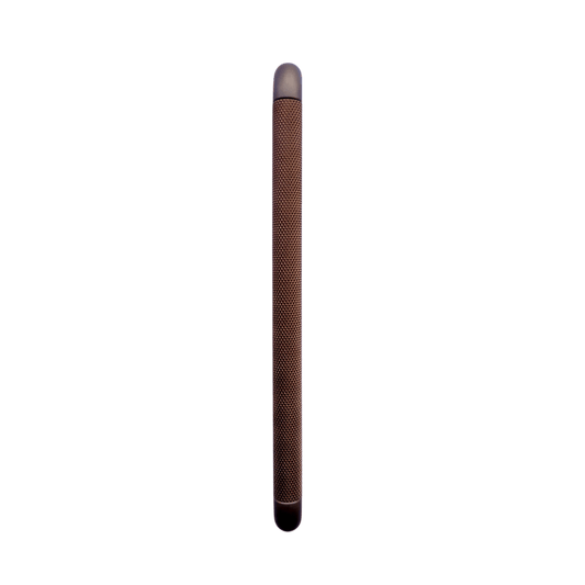KNURLED D HANDLE ANTIQUE BRASS 192MM