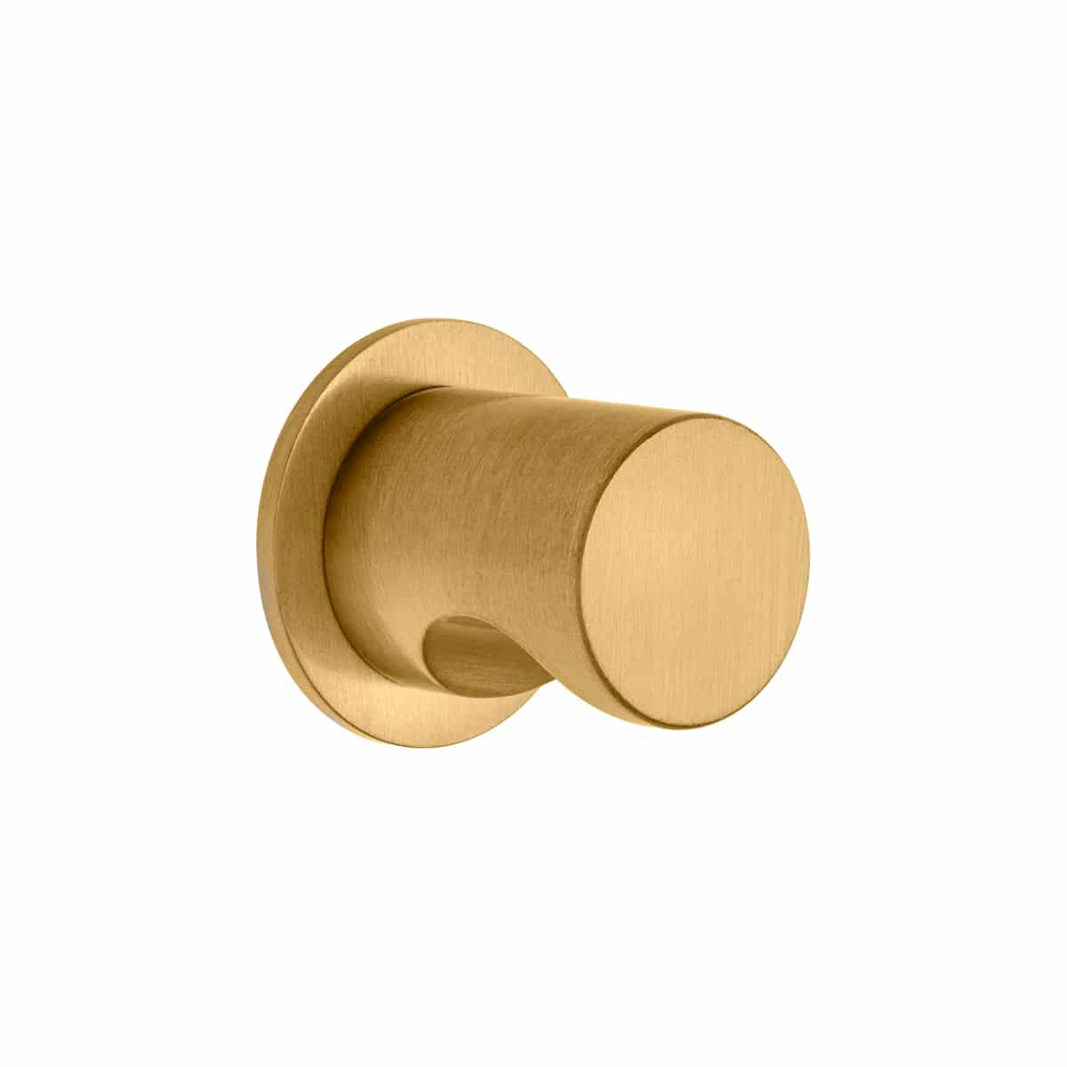 20MM KR KNOB ON 28MM DIAMETER PLATE BRASS