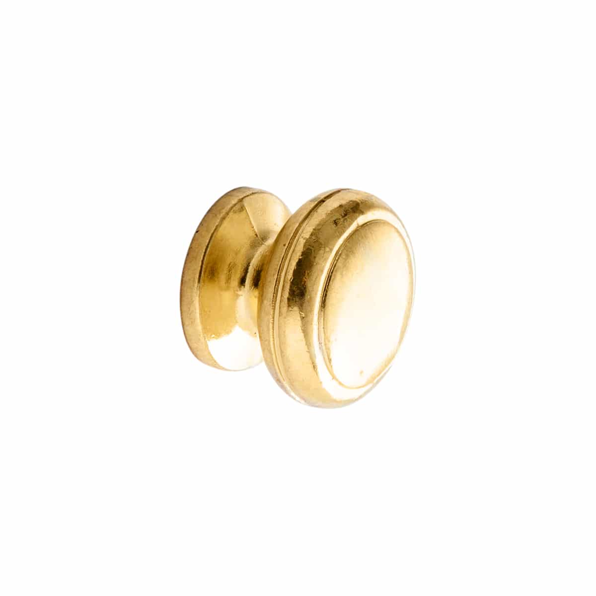 ROUND KNOB BRASS 20MM