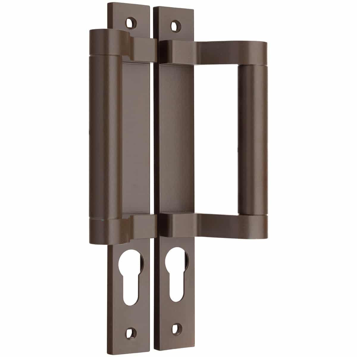 brown anodised offset pull handle handles inc