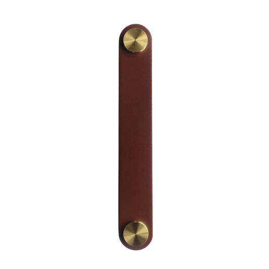 LEATHER PULL HANDLE 128MM TAN