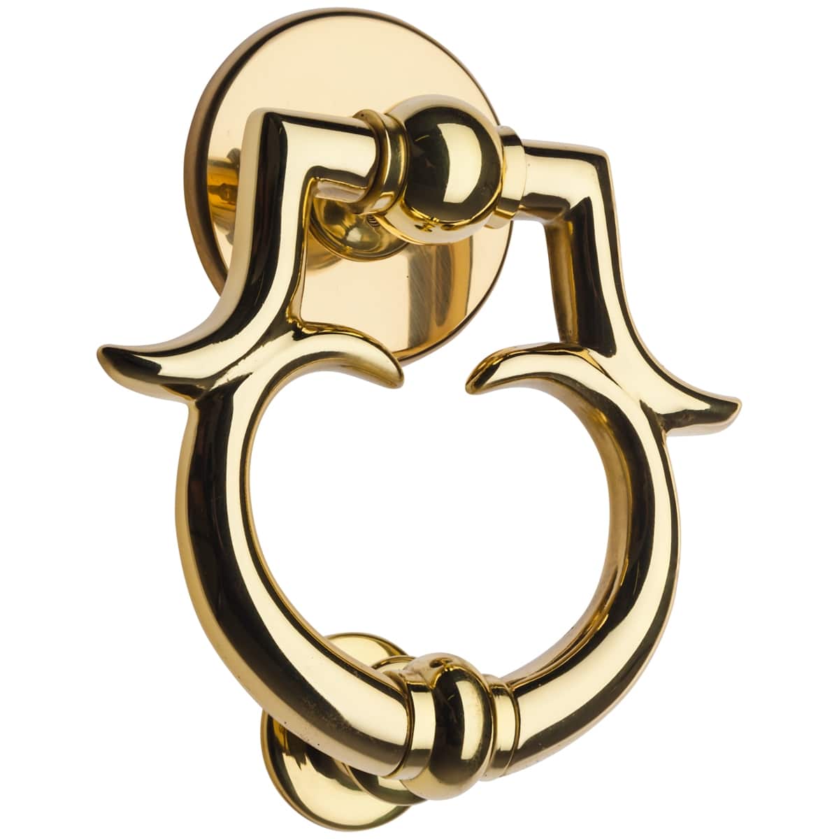 DOOR KNOCKER POLISHED BRASS