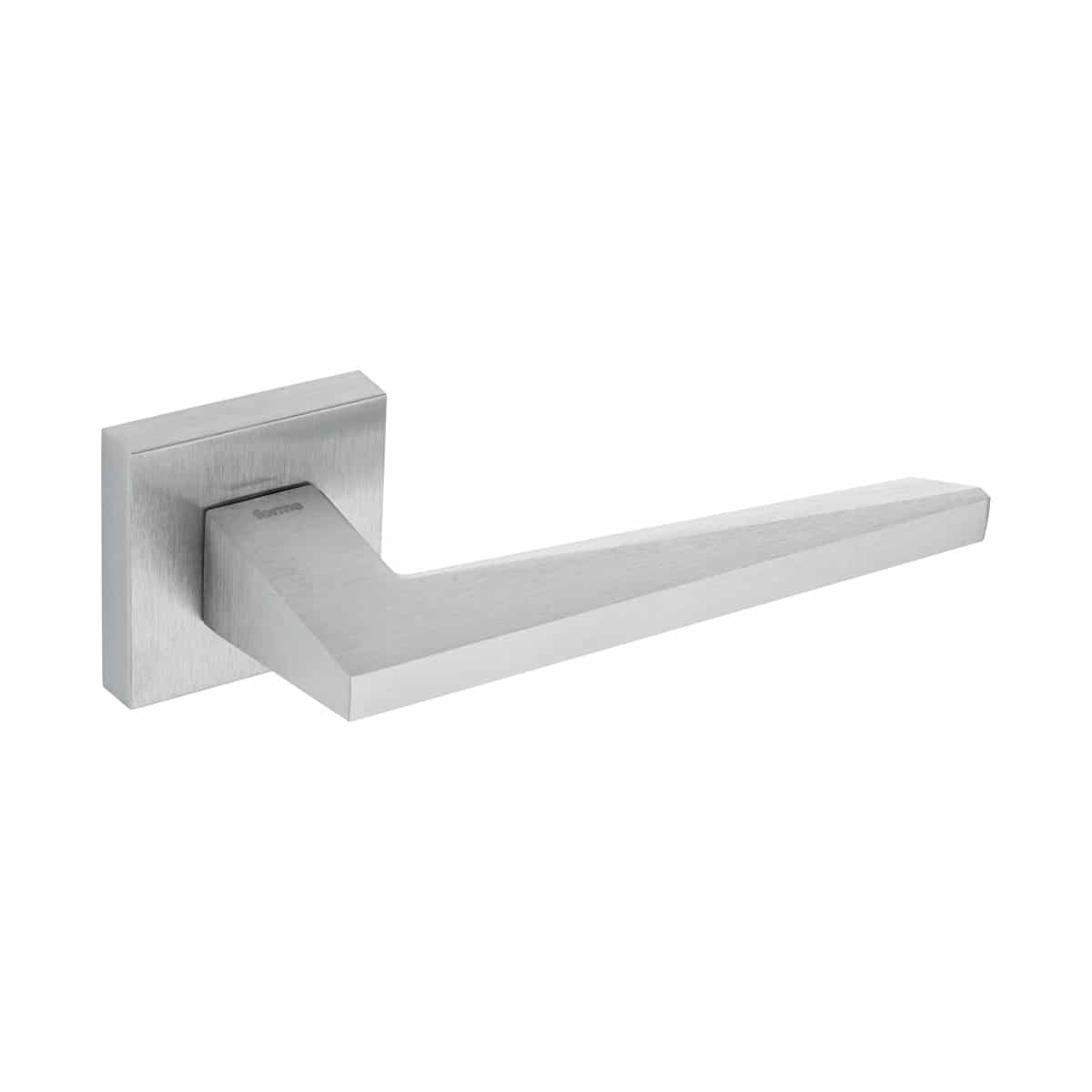 satin chrome lever handle on square rose handles inc