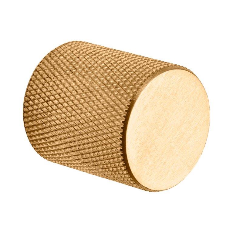 KNURLED KNOB SOLID BRASS 25X28MM