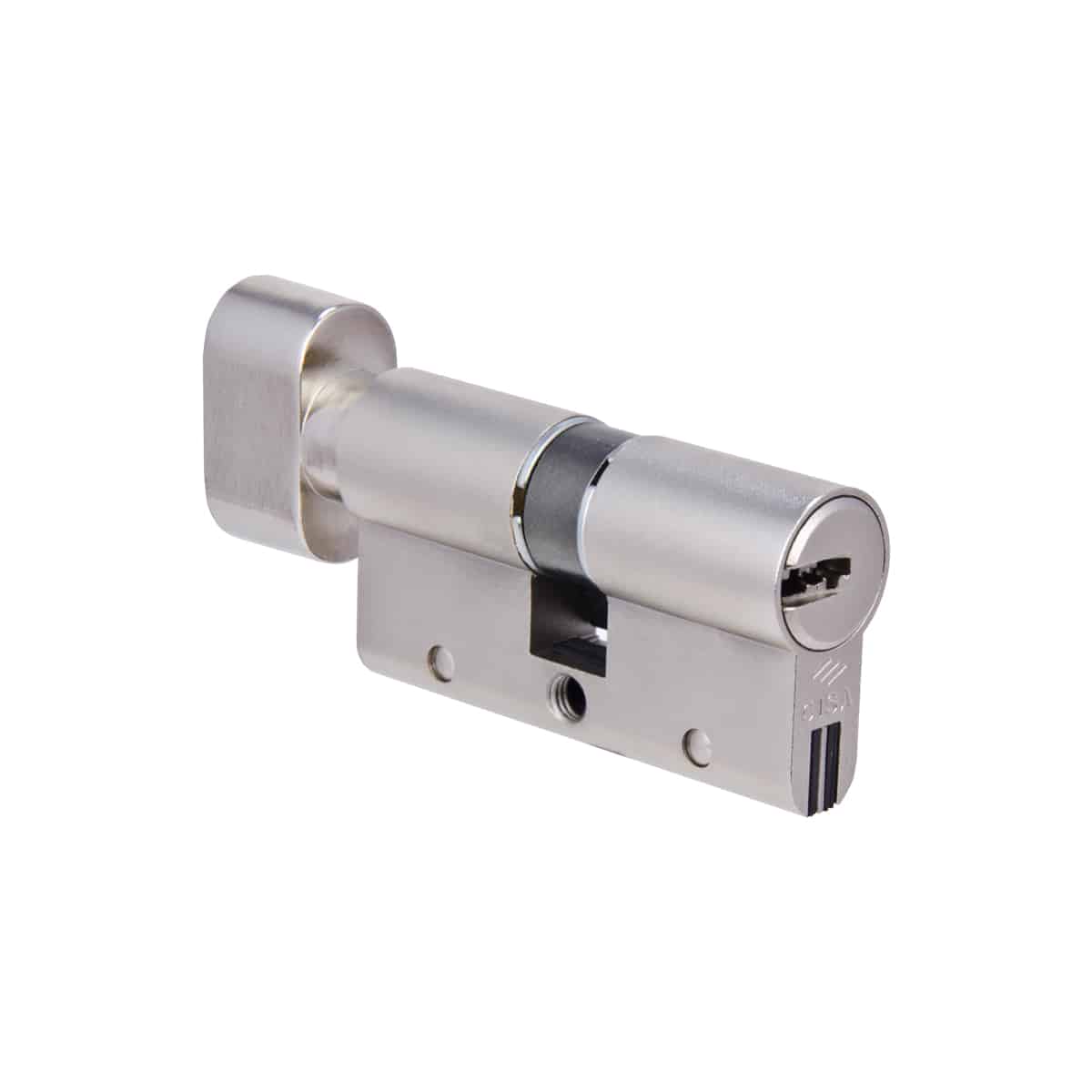 nickel ap3 knob cylinder cisa