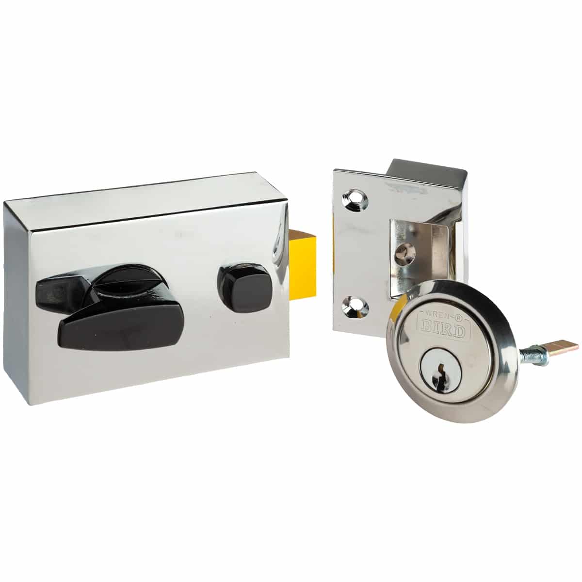 polished chrome night latch handles inc