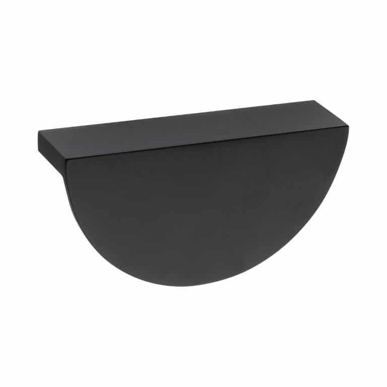 HALF MOON LIP HANDLE STAINLESS STEEL BLACK 64mm