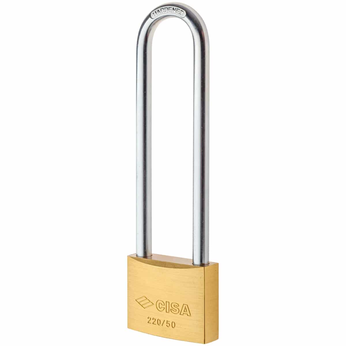 PADLOCK LONG SHACKLE SOL BRS 127MM