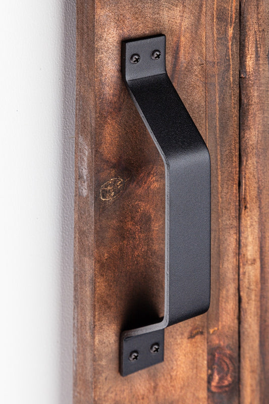 BARN DOOR HANDLE BLACK CTC 203mm