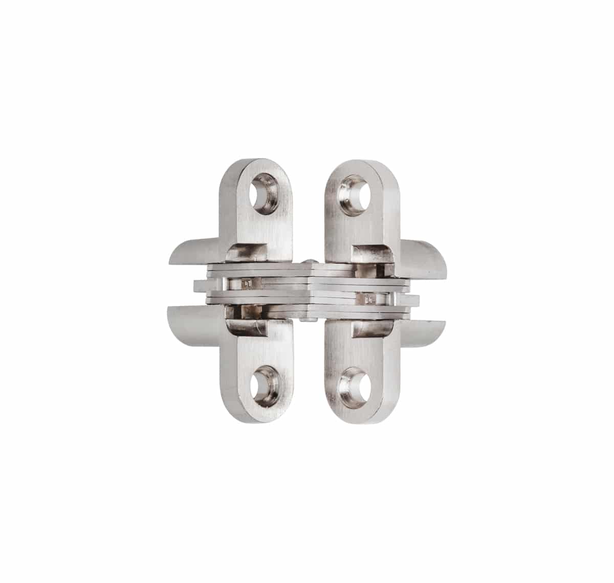 CONCEALED HINGE SATIN NICKEL 13MM X 45MM