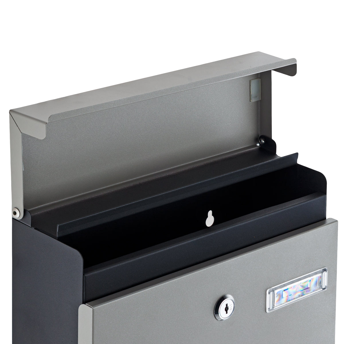 POST BOX 270×370 MILD STEEL BLACK/GREY