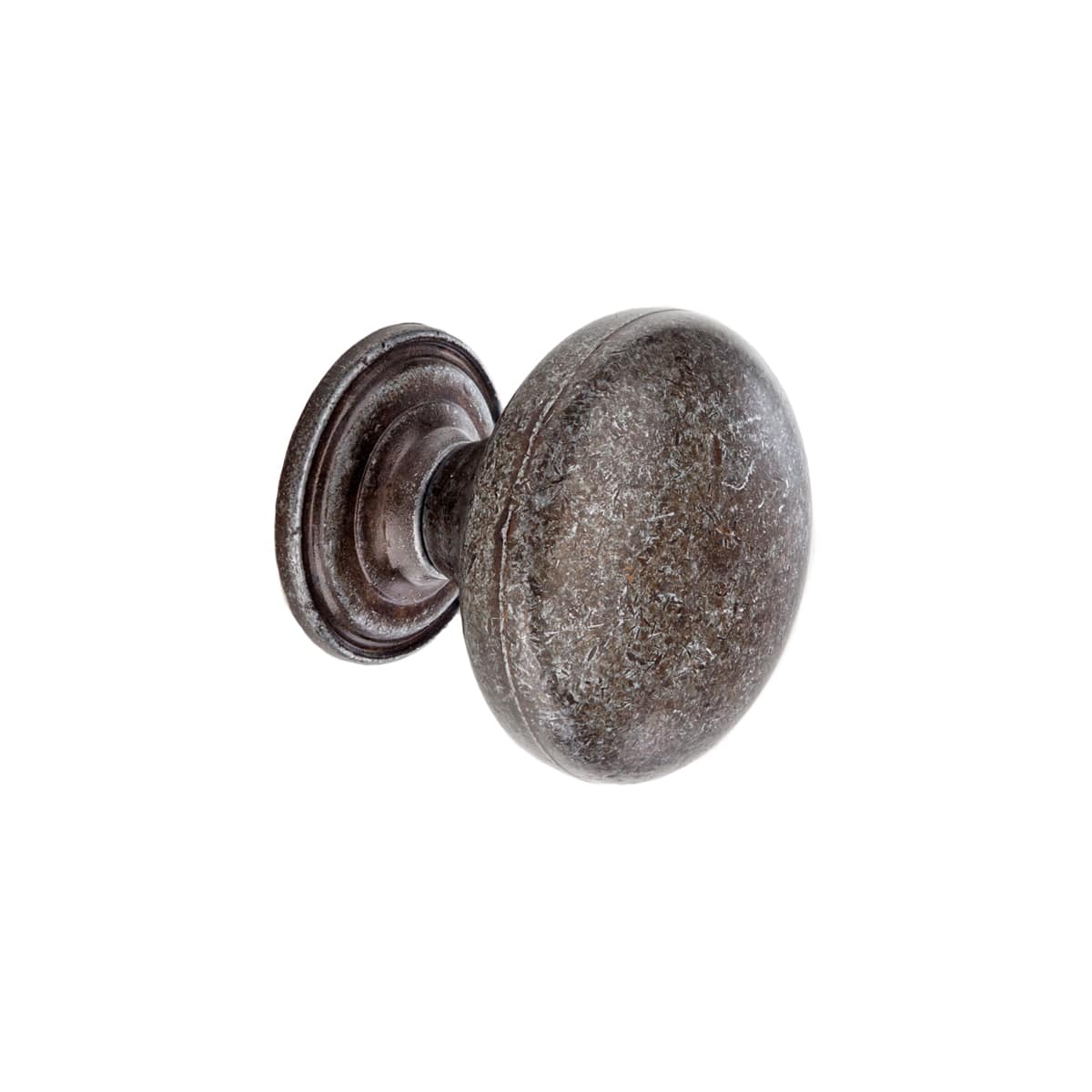ROUND KNOB ZINC BLACK 30MM