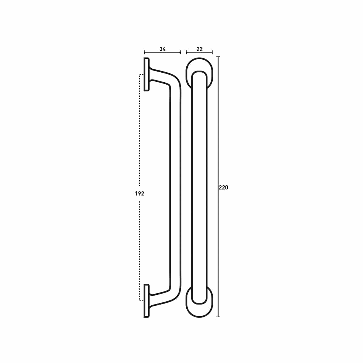 HANDLE ANTIQUE SILVER 212MM