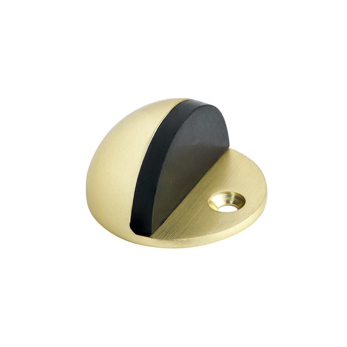 HALF MOON DOORSTOP SATIN BRASS