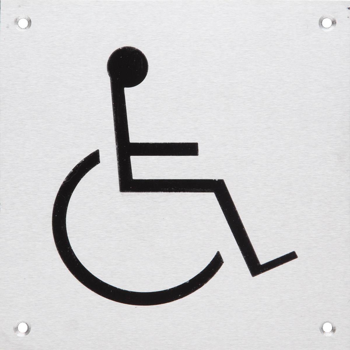 DISABLED S/STEEL SIGN