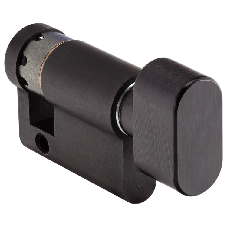HALFKNOB CYLINDER 45MM MATT BLK
