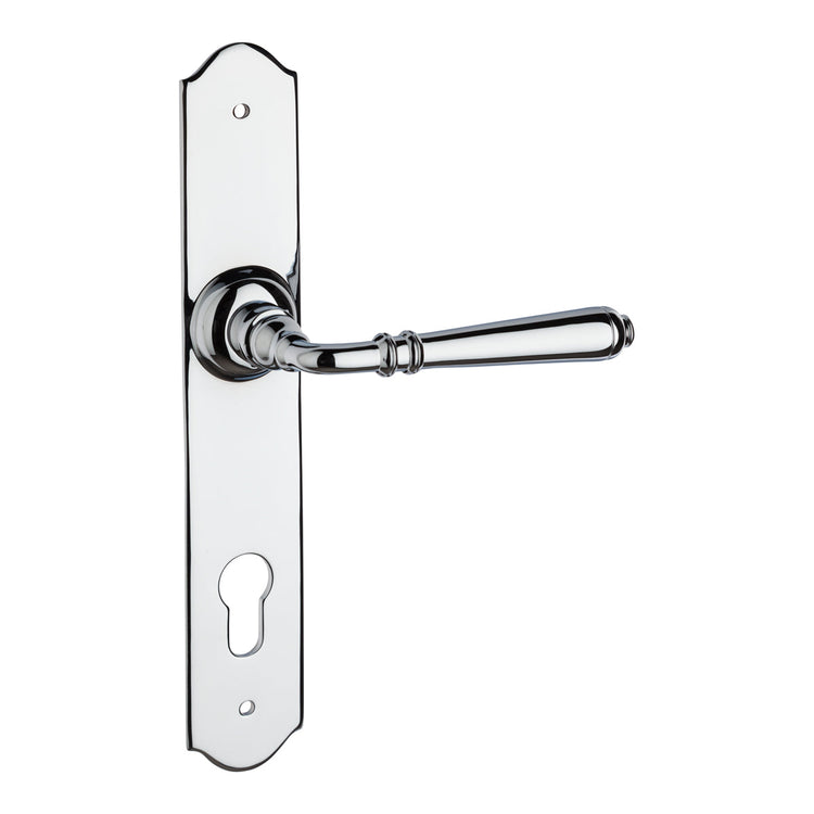 1017 LEVER ON BACKPLATE POLISHED CHROME