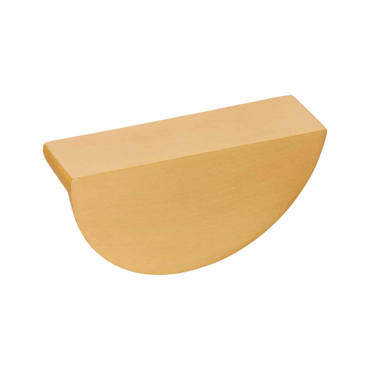 HALF MOON SATIN BRASS LIP HANDLE 64MM CTC