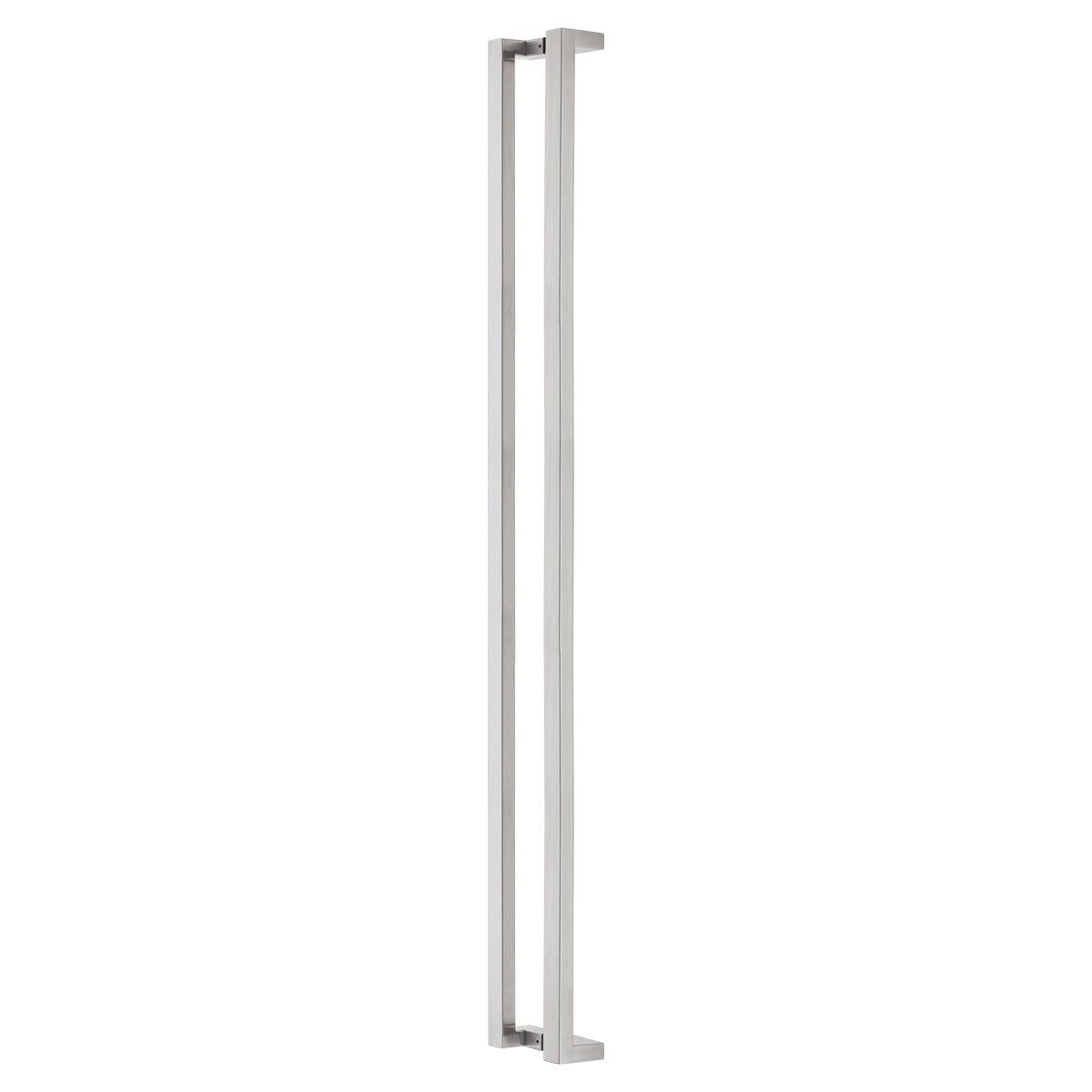 brushed stainless steel offset pull handle handles inc