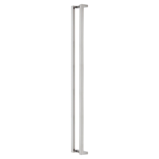 brushed stainless steel offset pull handle handles inc