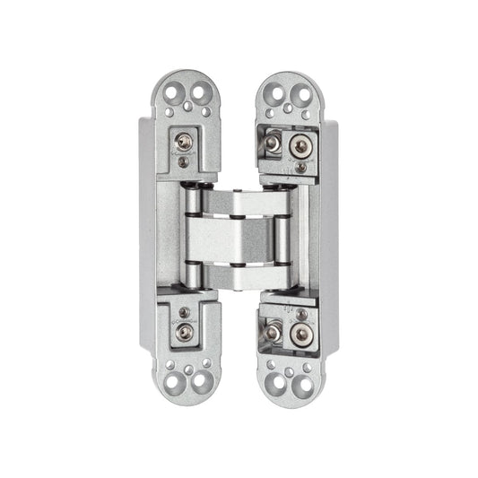 3D ADJ HINGE 40KG SILVER 140X30X24MM
