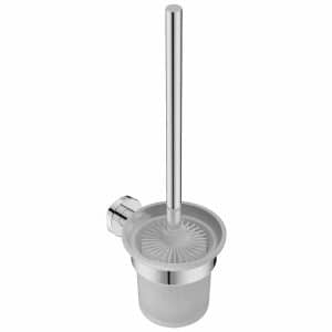 TOILET BRUSH + HOLDER CHROME