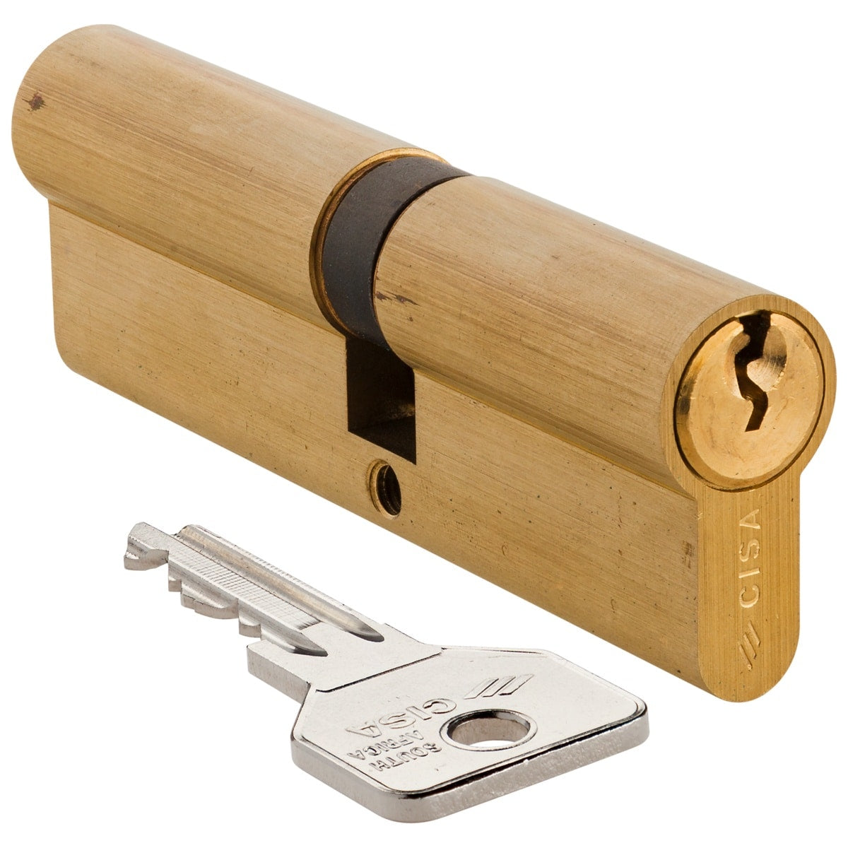 brass offset double cylinder cisa