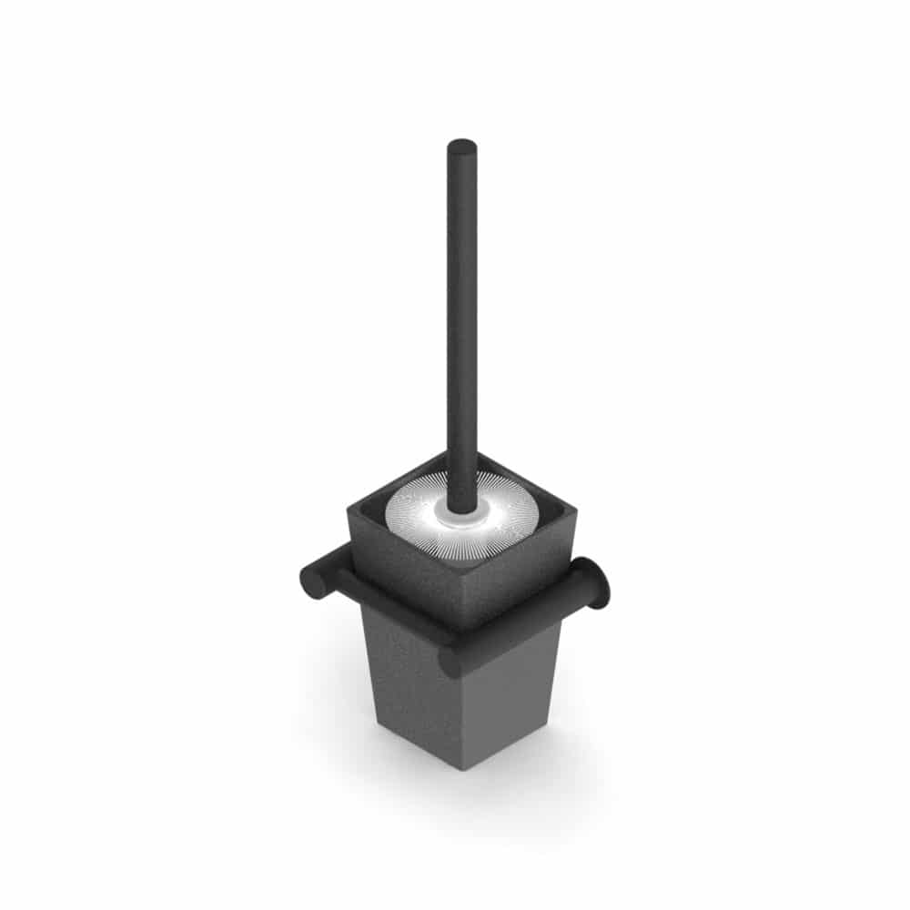 TOILET BRUSH BLACK WALL MOUNTED