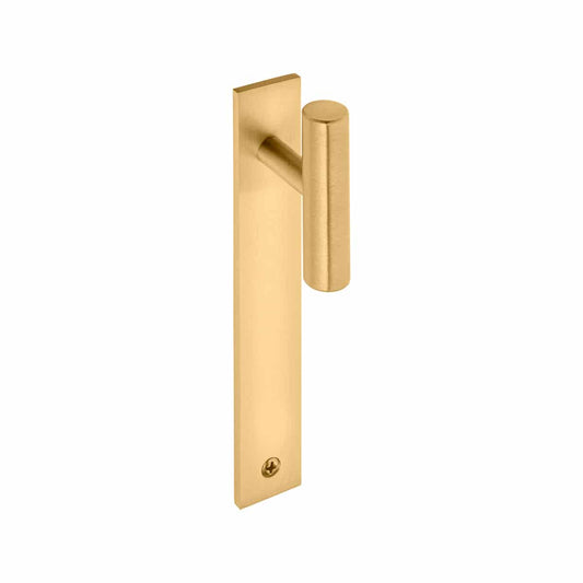 T KNOB ON 130X20MM PLATE BRASS