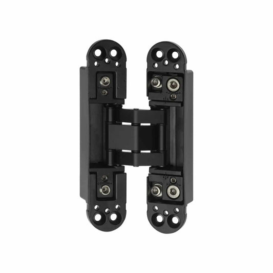 3D ADJ HINGE 40KG BLACK 140X30X24MM