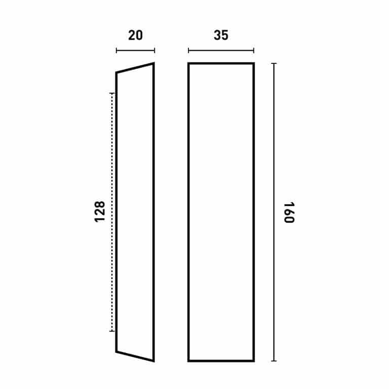 DOVETAIL HANDLE 128mm BLACK