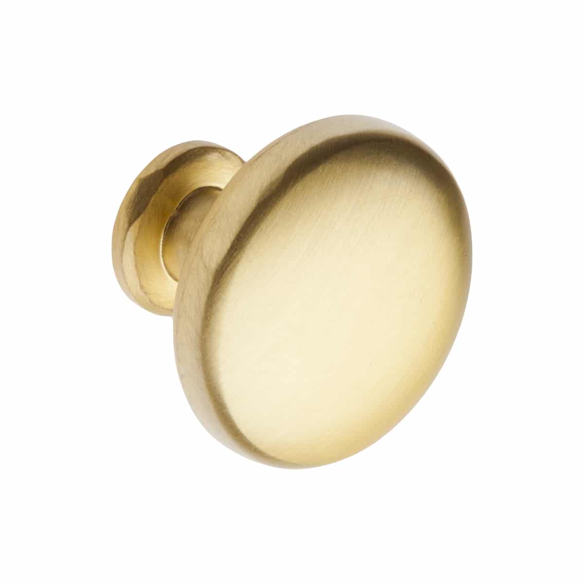 MUSHROOM KNOB SATIN BRASS 29MM