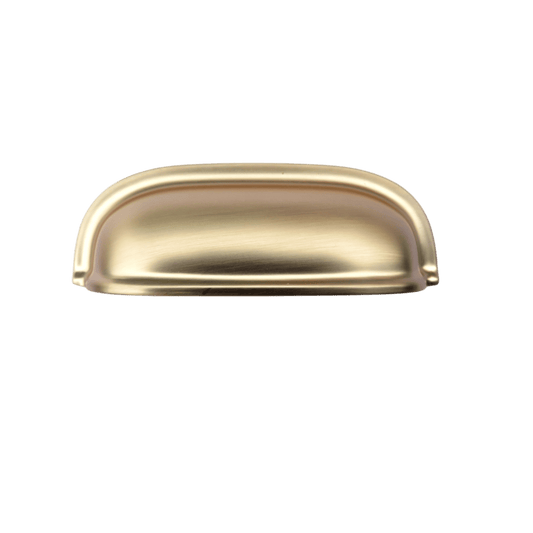 CUP HANDLE 64MM SATIN BRASS