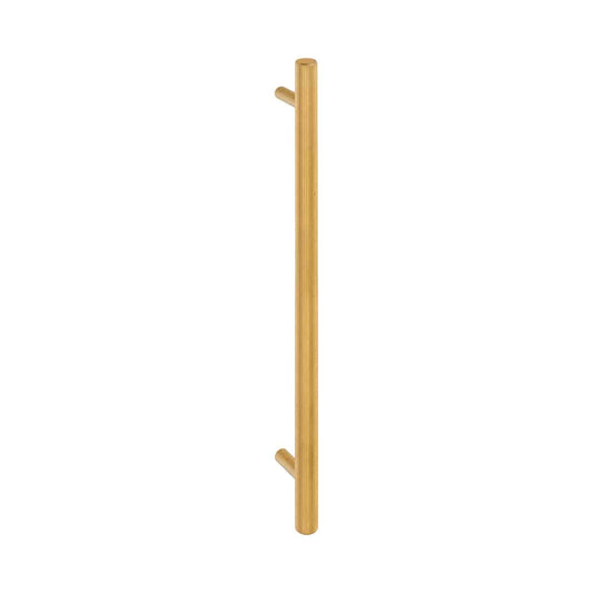 SOLID T HANDLE SATIN BRASS 224mm