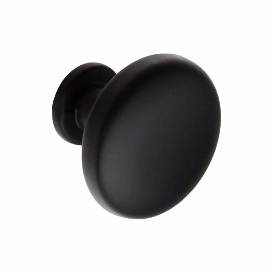 MUSHROOM KNOB BLACK 29MM