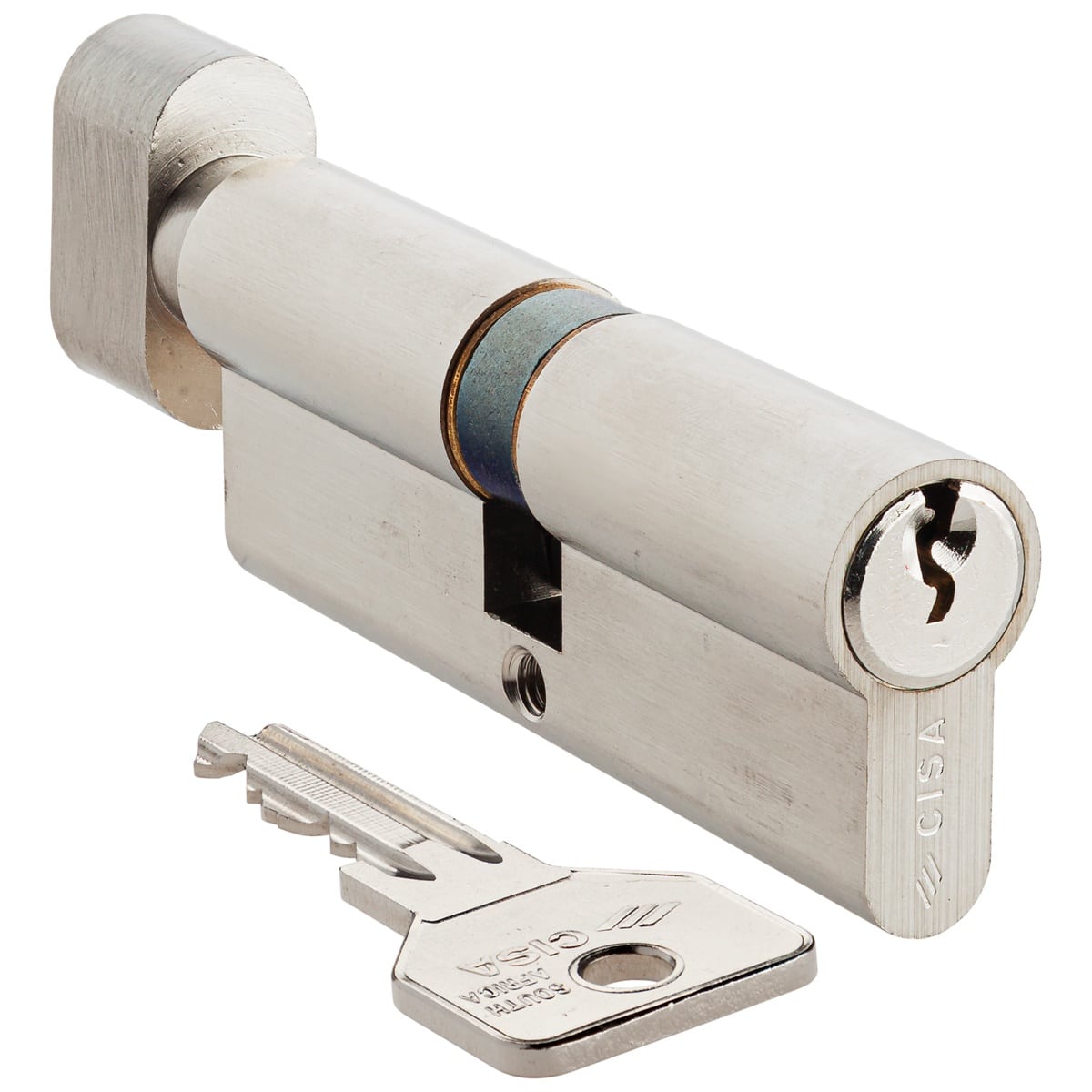 nickel knob cylinder cisa