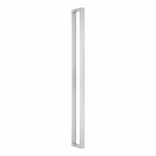 brushed stainless steel square pull handle hadnles inc