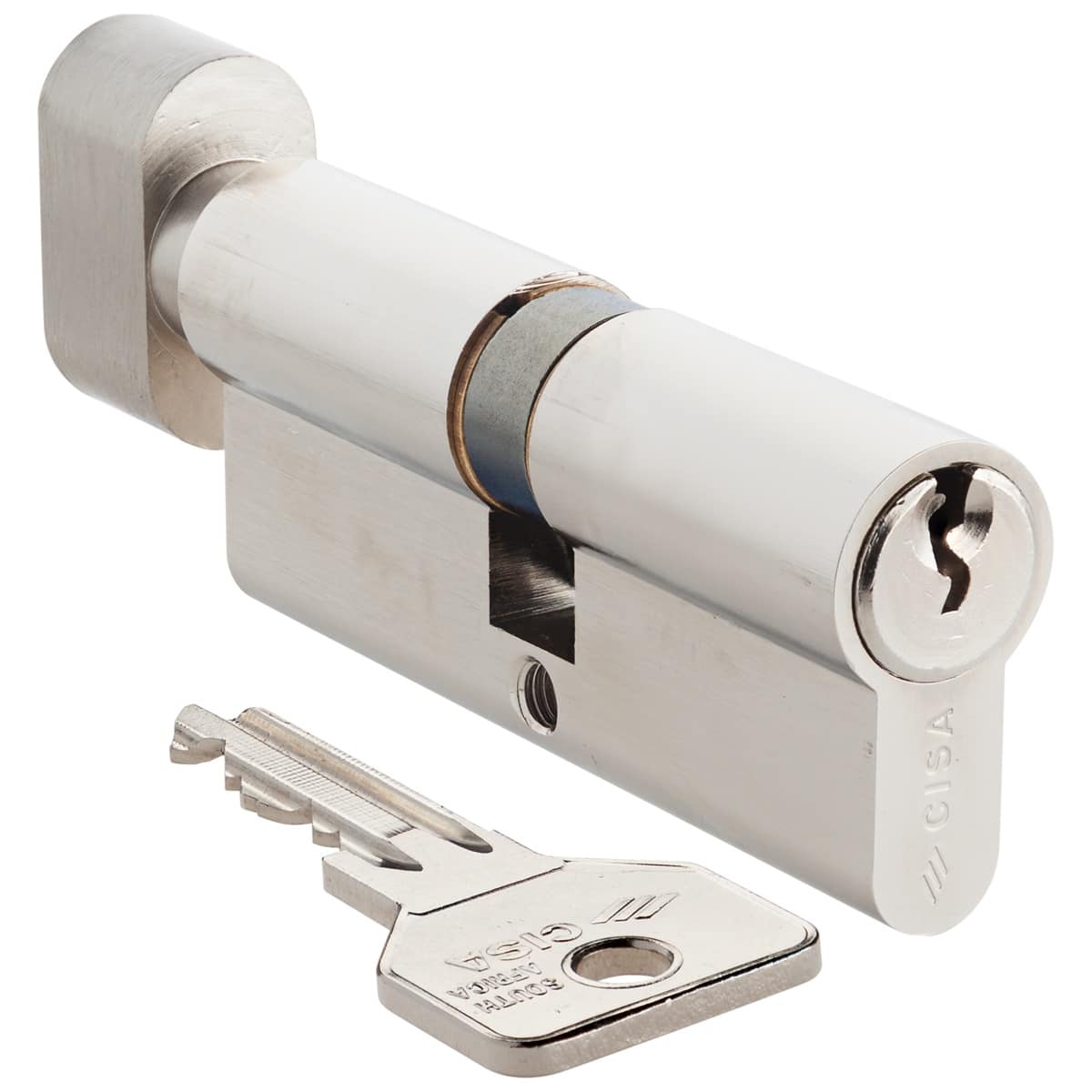 nickel knob cylinder cisa