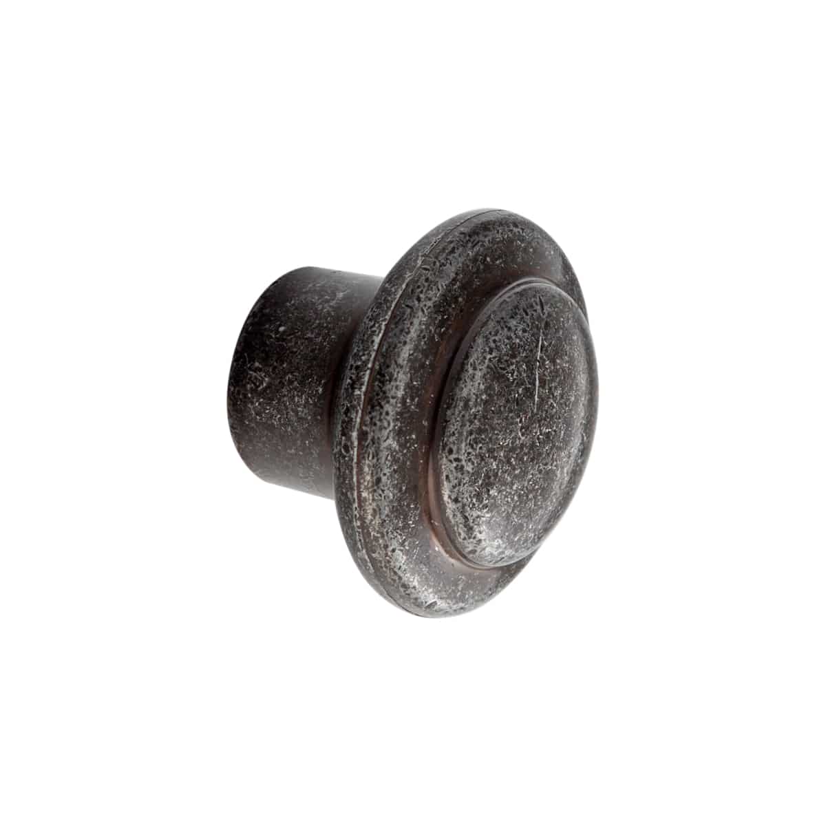 ROUND KNOB ZINC BLACK 30MM