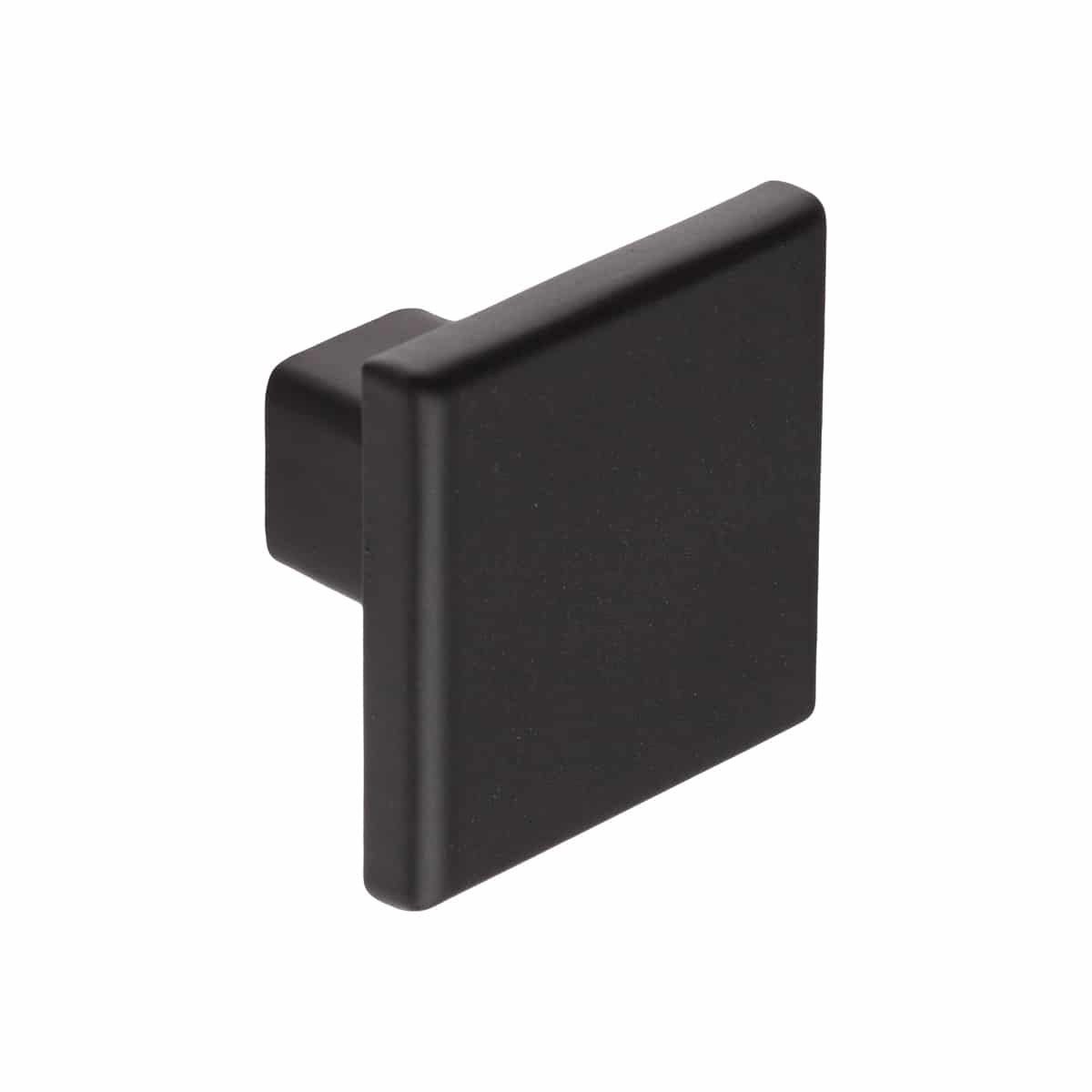 SQUARE KNOB BLACK 30X30MM
