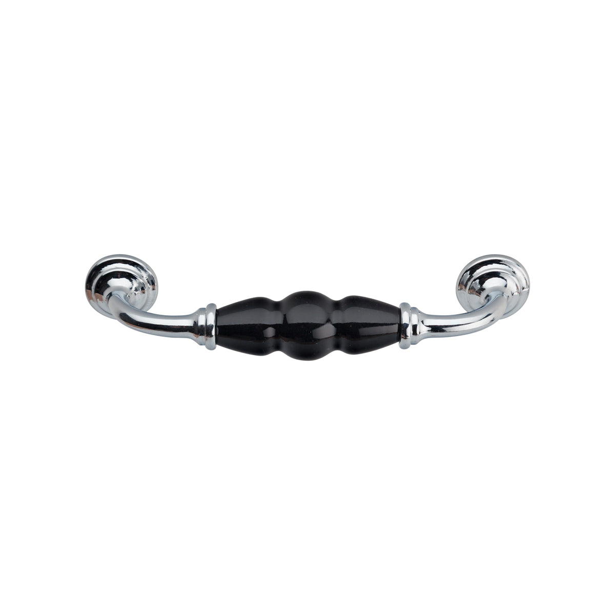 BLACK PORCELAIN PULL HANDLE