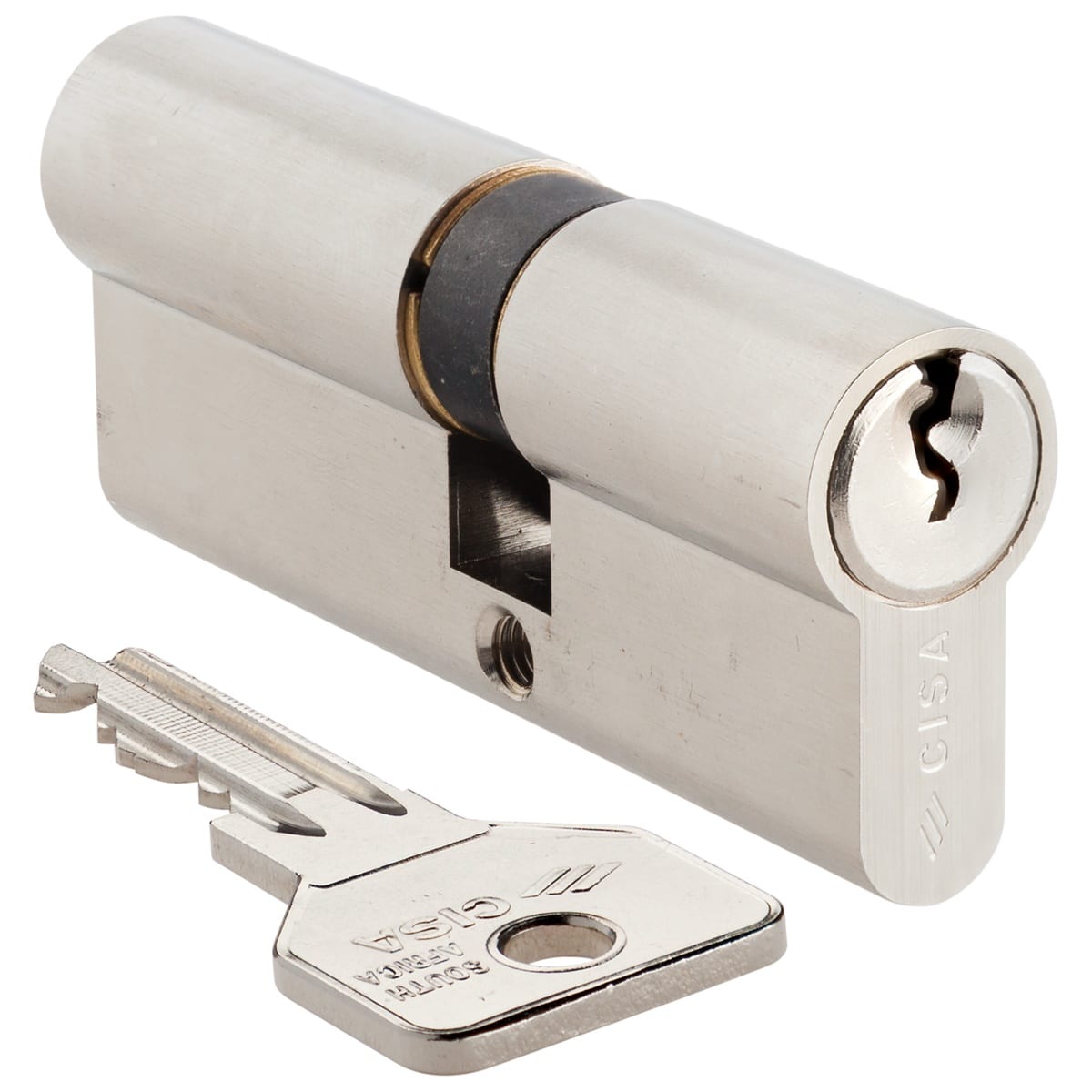 nickel offset double cylinder cisa