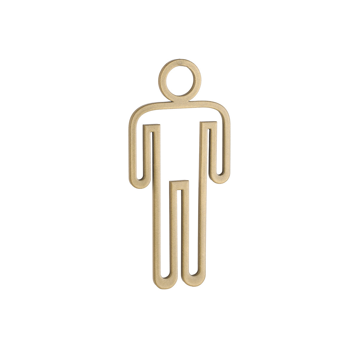 PICTO 140mm MALE SIGN BRASS