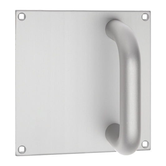 PULL HANDLE ON BLANK PLATE 150X150