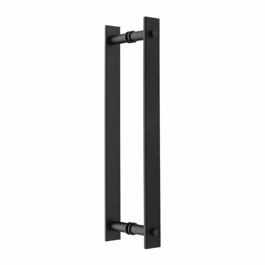 SQUARE BARN PULL HANDLE BLACK