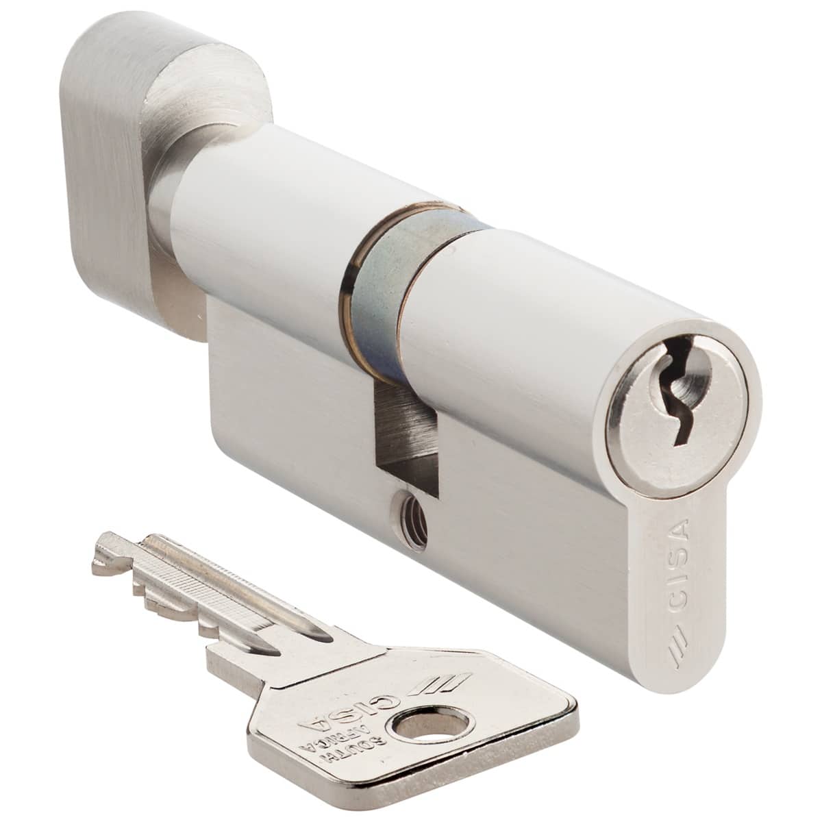nickel knob cylinder cisa